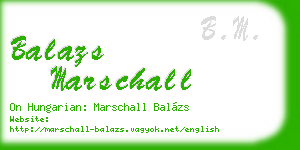balazs marschall business card